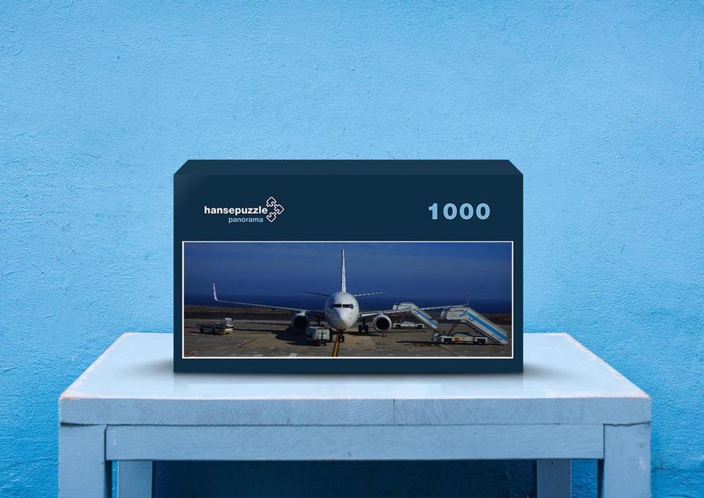 hansepuzzle 45685 - Flughafen Puzzle, 1050 Teile, Orte, 60,0 x 46,0cm mit hochwertiger Aufbewahrung, Kartonbox und wiederverschließbarem Beutel