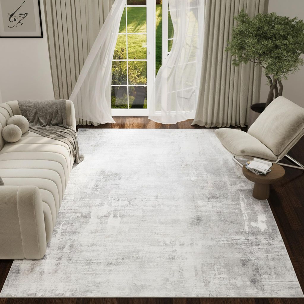 Tapiso Teppich ASH Kurzflorteppich, rutschfest, bedruckt, pflegeleicht, modern 80 x 150 cm