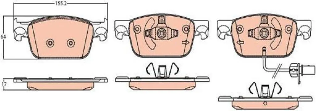 Plaquettes de frein pour Audi A4 et A5 2015-2023 - Usage Route et Ville