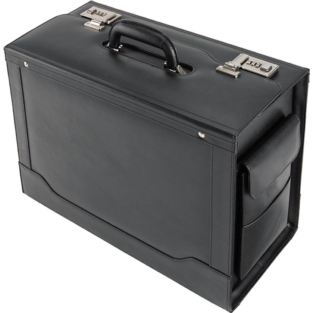 Alassio Pilotenkoffer "ANCONA" Leder schwarz Produktbild 