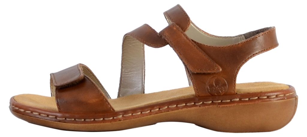 Sandales Rieker pour femmes  Sandales plates - Cognac - Image du produit 