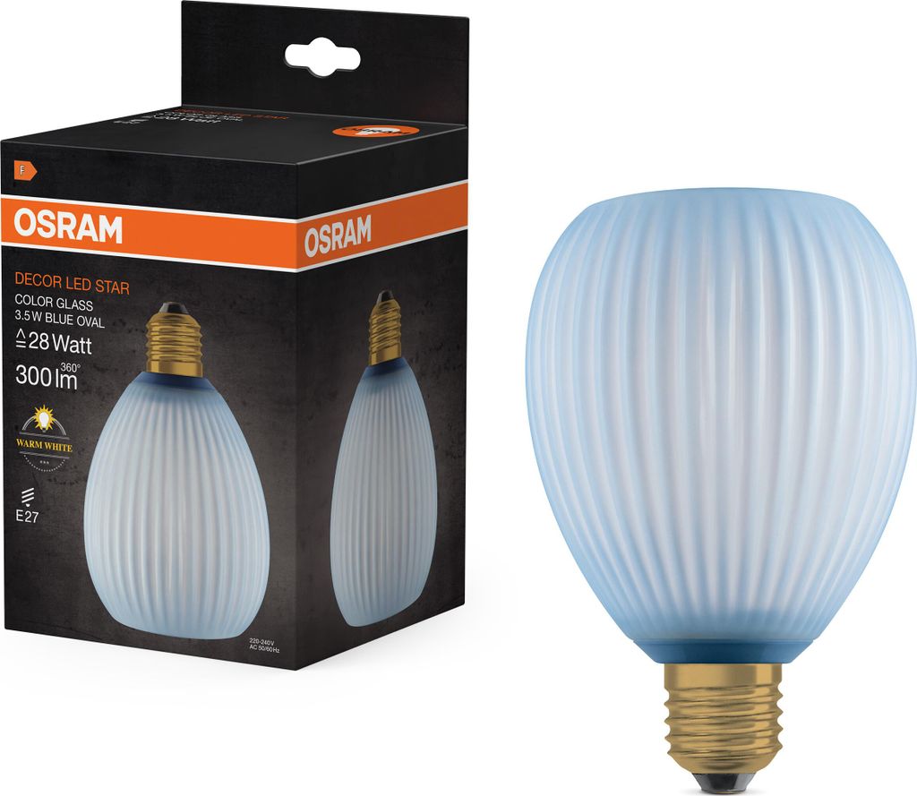 OSRAM DECOR LED LAMP IN COLOURED GLASS v plochom prevedení, Obrázok produktu 