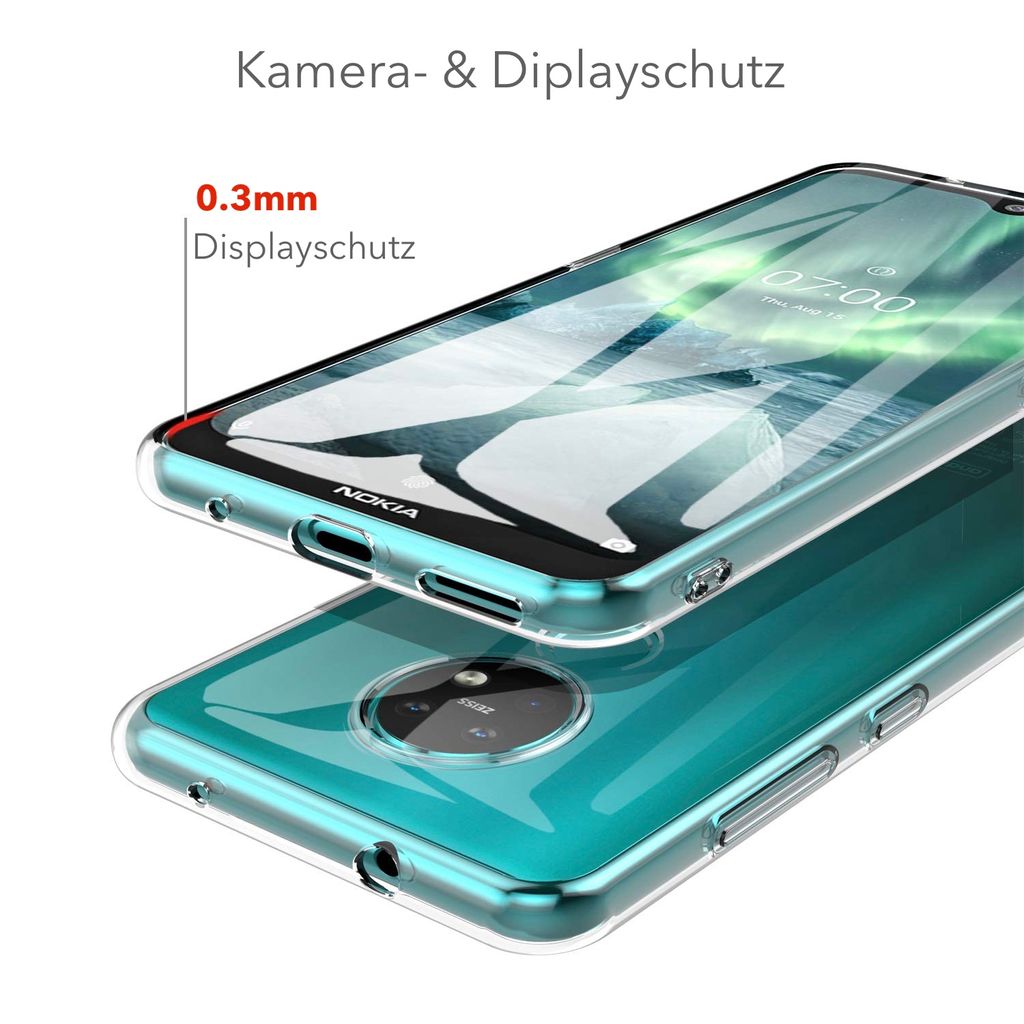 Custodia Per Cellulare Nokia 6.2/7.2 Silicone Protettiva Bumper Con