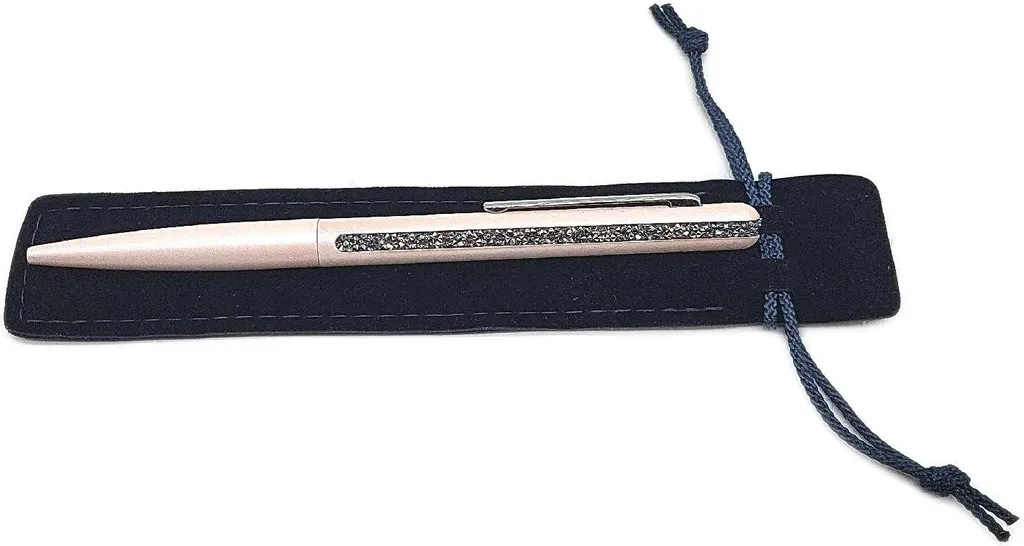 Swarovski Crystal Shimmer Penna a sfera Rosa Taglia unica Costume Scrittura