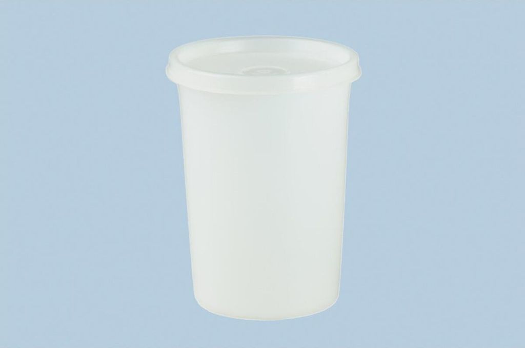 Hünersdorff Dose mit Stülpdeckel 500 ml, rund natur, 95x127 mm