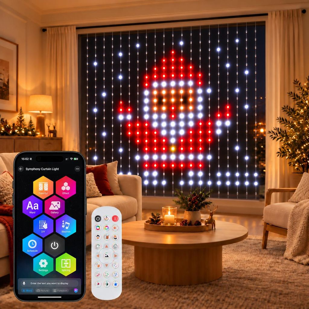 Tenda luminosa a LED, 3x3 metri, 400 LED, catena luminosa a Immagine del prodotto 