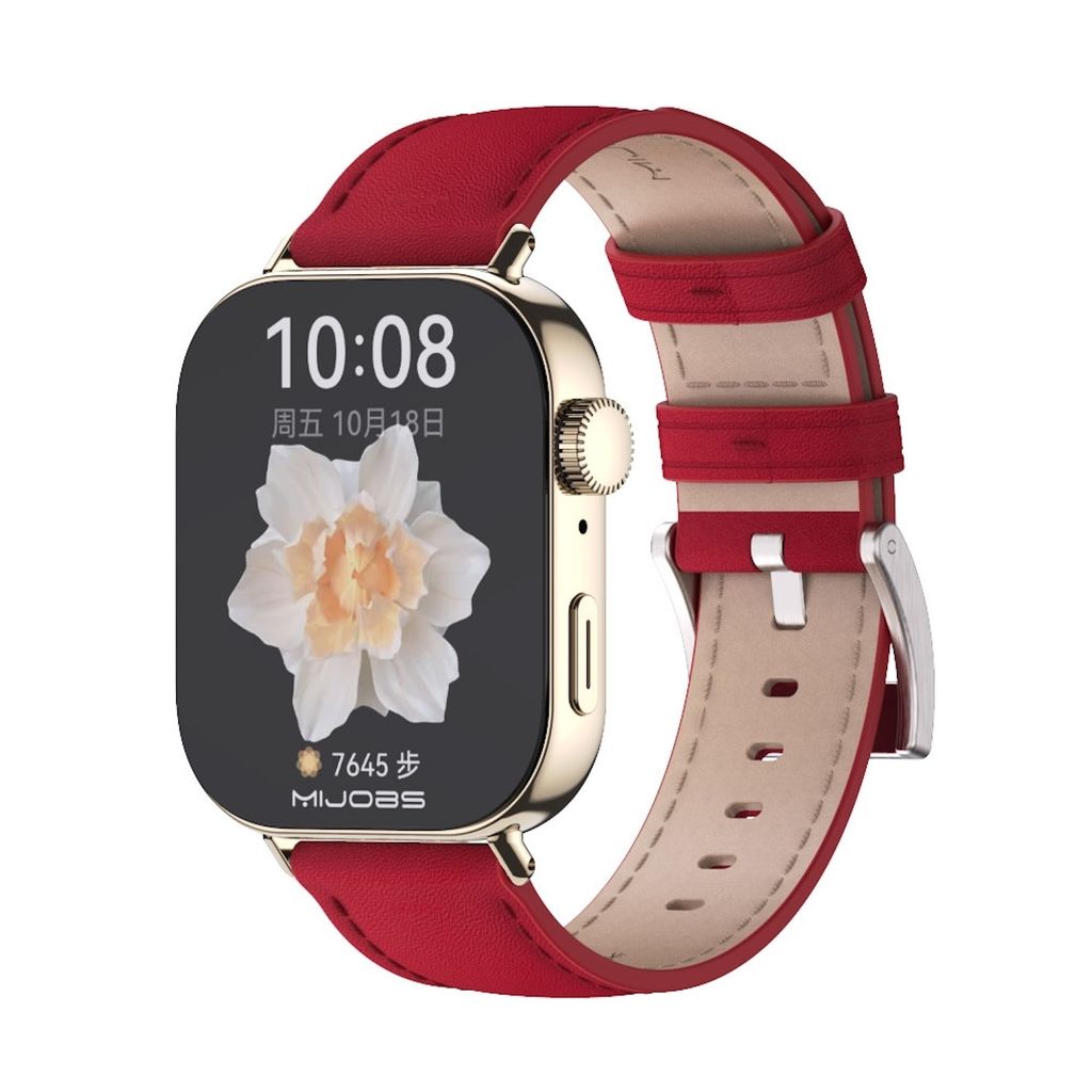 Smartwatch Armband Leder für Huawei Watch Fit 5 4 / Fit 5 4 Pro / 3 Uhr Rot Gold