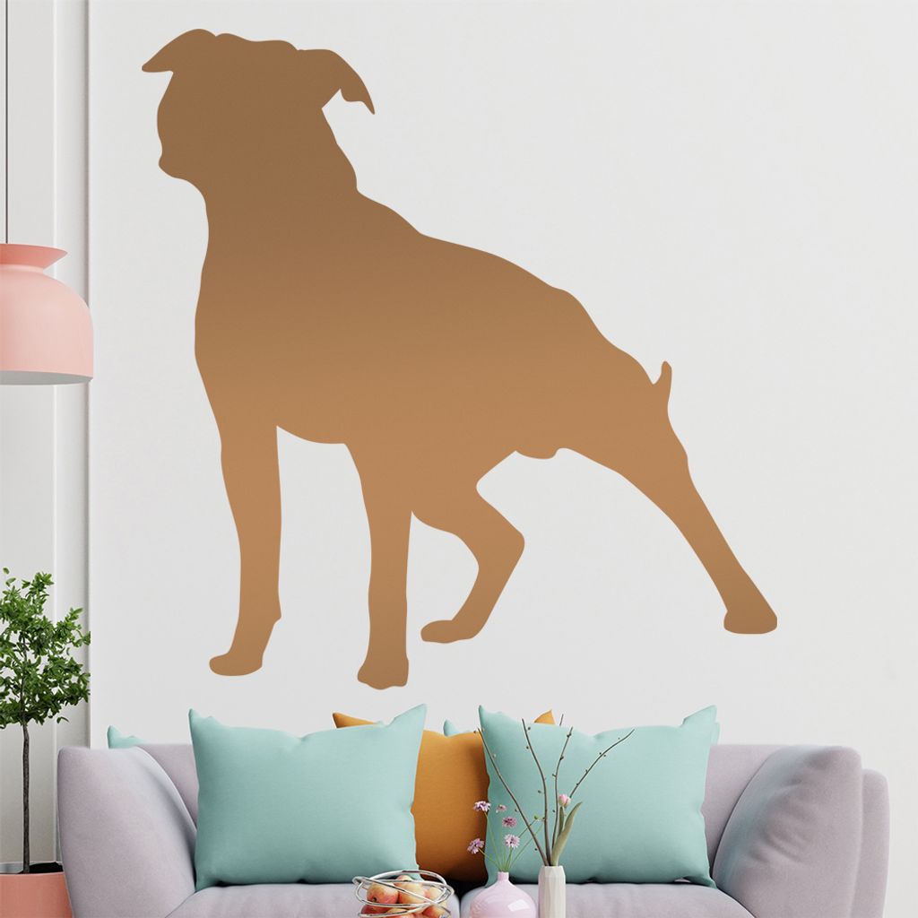KIWISTAR Stafford Silhouette Wandtattoo in 6 Größen - Wandaufkleber Wall Sticker - Dekoration, Küche, Wohnzimmer, Schlafzimmer, Badezimmer