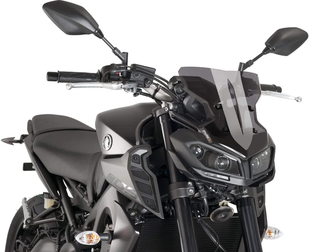 Saut-de-vent PUIG 9376F New Generation Sport pour YAMAHA MT-09 Fumé Foncé