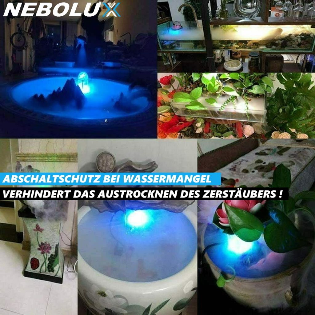NEBOLUX Vernebler Nebelmacher Luftbefeuchter Dampferzeuger Produktbild 5