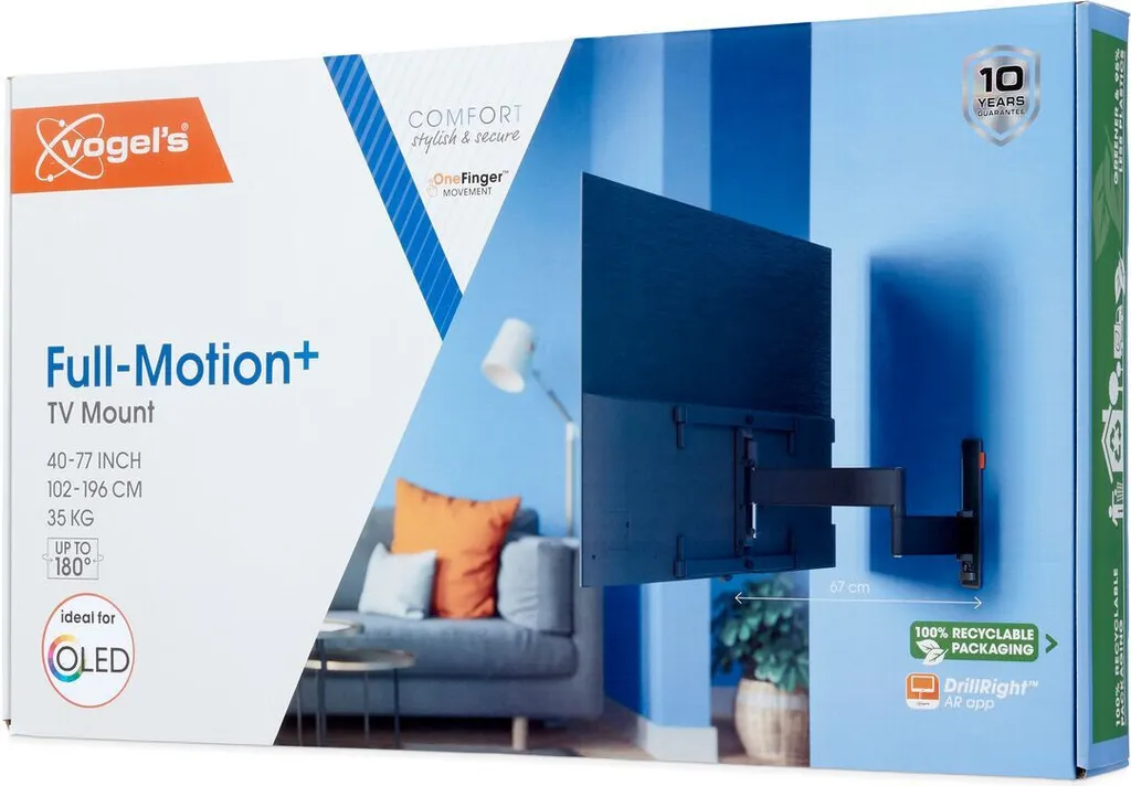 Support TV Mural pour Grand Salon et Angle de Vue Variable TVM3663 L - 5