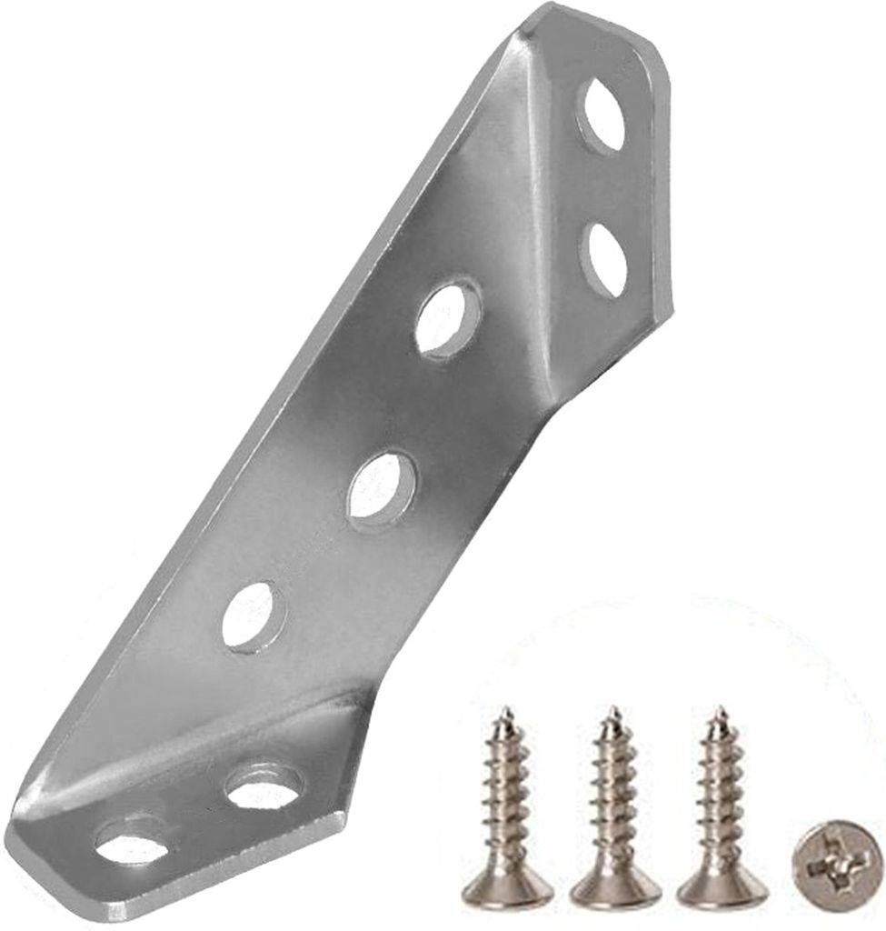5pcs/Set feste Klammern rechter Winkel verdickter Edelstahl -Elektro -Stuhl -Eckhalterungen Möbel Reparatur