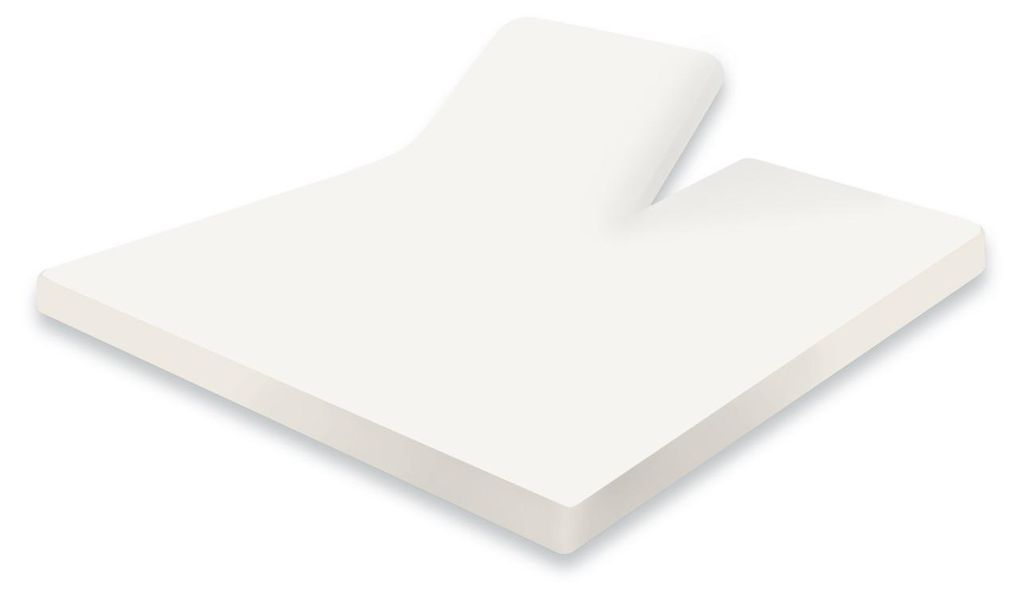 Eleganzzz Split-Topper-Spannbetttuch Jersey Stretch – Elfenbein – 180x200 – 2-teilig & dehnbar