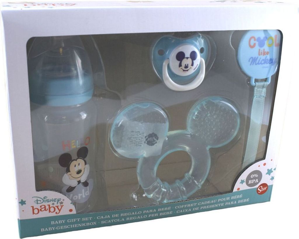 DISNEY BABY 4-teiliges Geschenkset MICKEY MOUSE (Flasche, Produktbild 