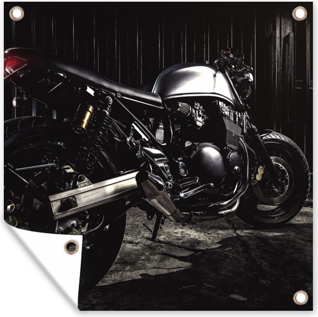 MuchoWow 50x50 cm Outdoor-Poster Gartendeko Sichtschutz Garten Poster für den Garten Schönes Bild eines schönen Motorrads