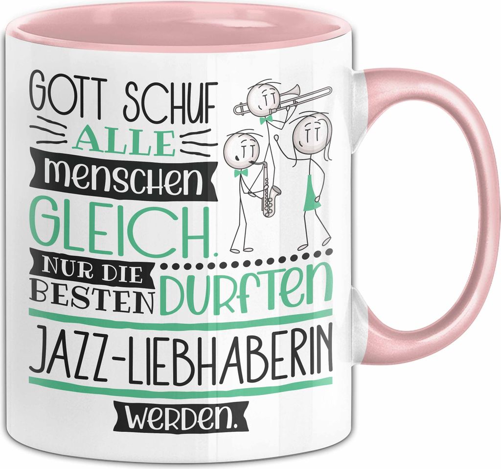 Jazz-Liebhaberin Geschenk Becher Tasse Gott Schuf Alle Produktbild 