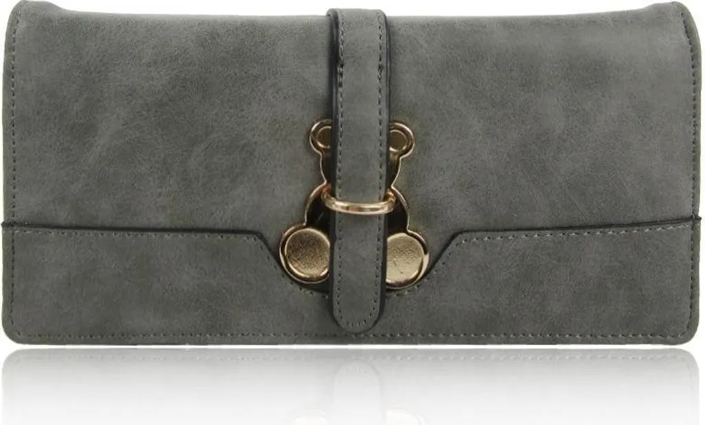 Portafoglio Piccolo Donna KP6086 Small Bear Grigio: Praticità Quotidiana