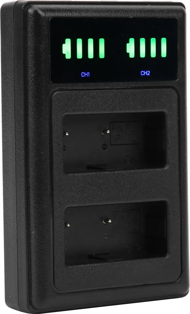 CELLONIC Caricabatterie Intelligente Con Display LCD Per Batterie DMW-BCD10 CGA-S007 – Compatibile Con Panasonic Lumix TZ Series