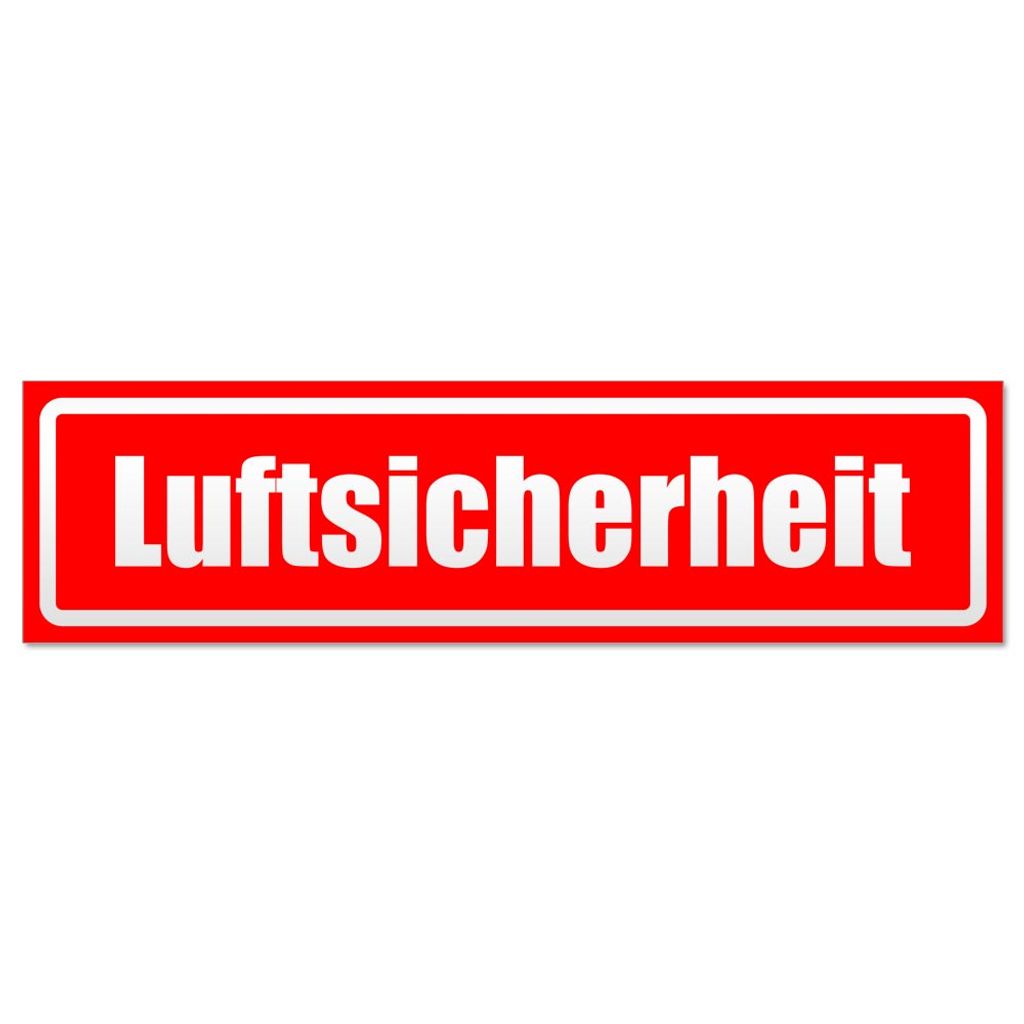 Luftsicherheit invertiert Magnetschild Schild magnetisch