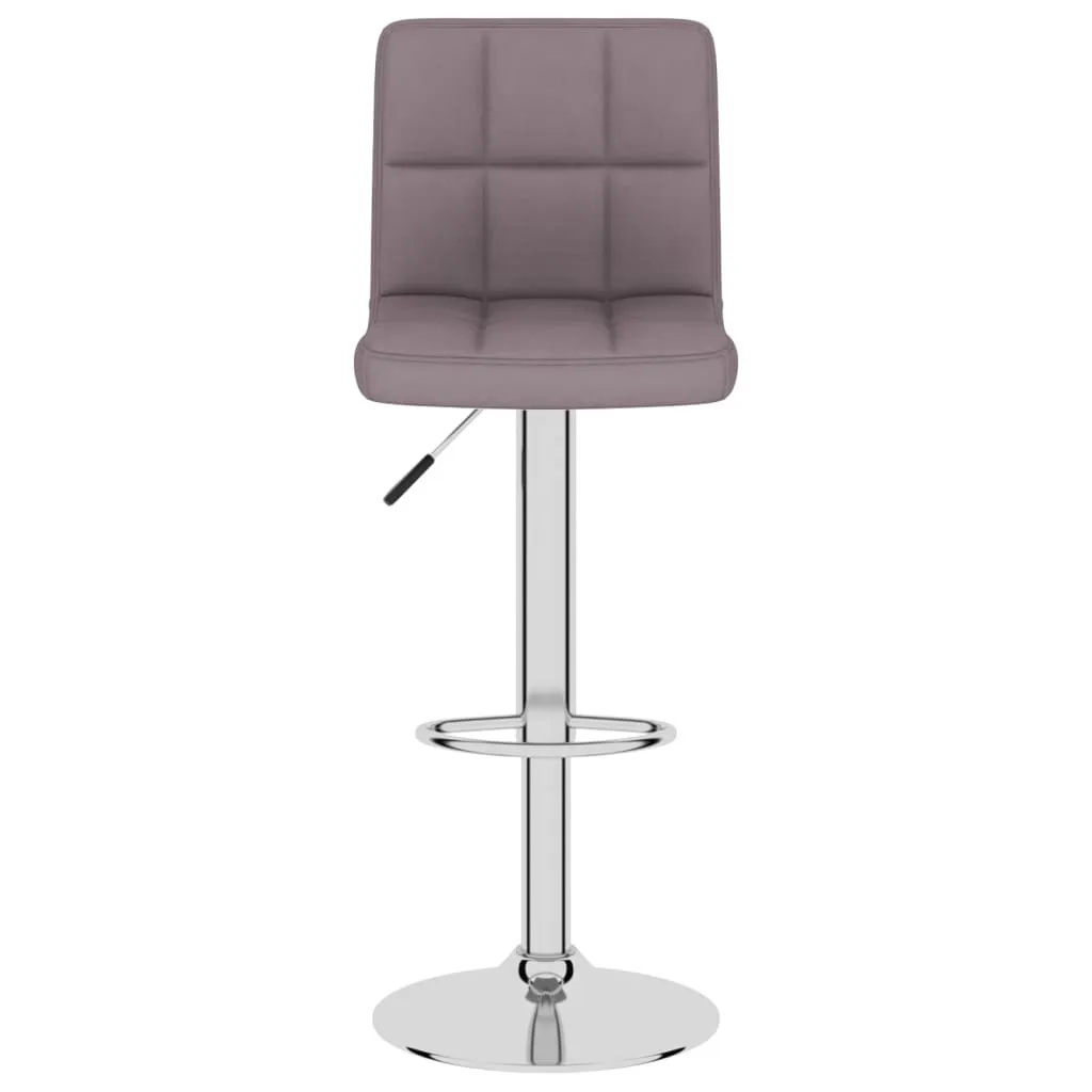 vidaXL Coppia Sgabelli Bar Tessuto Tortora | Design Moderno Girevole - 4