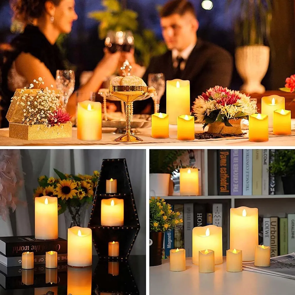 Set 5 Candele Elettriche Batteria Sicure per Bambini e Animali - 7