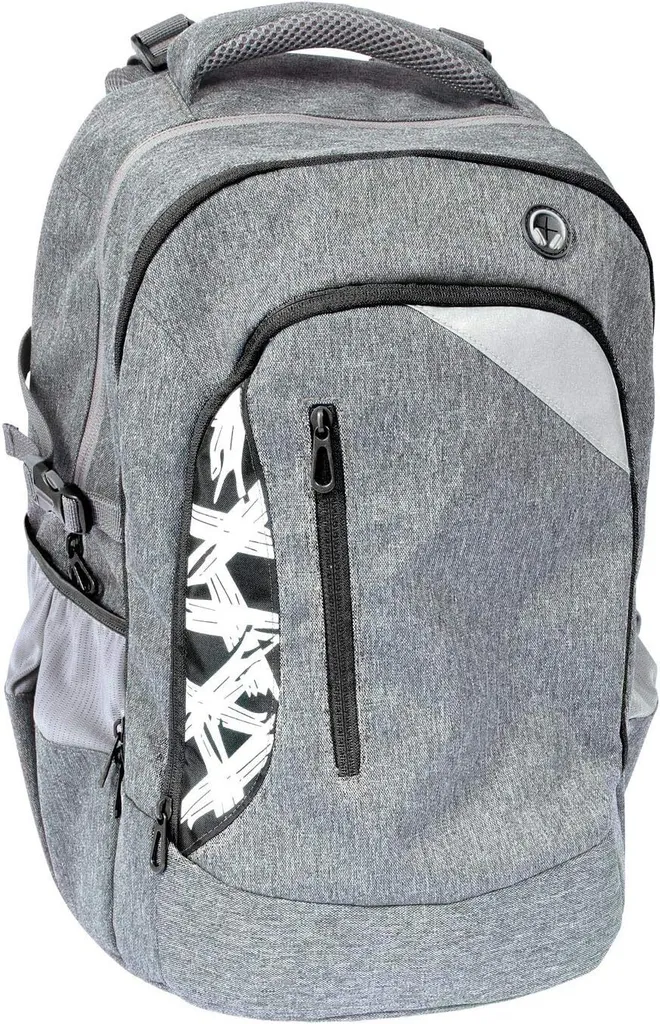 Sac à dos scolaire robuste contre le mal de dos - Eberhard Faber Gris