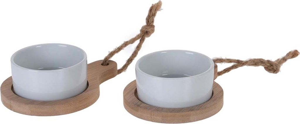 Porz.Servierset 2xBrett m.Schale
