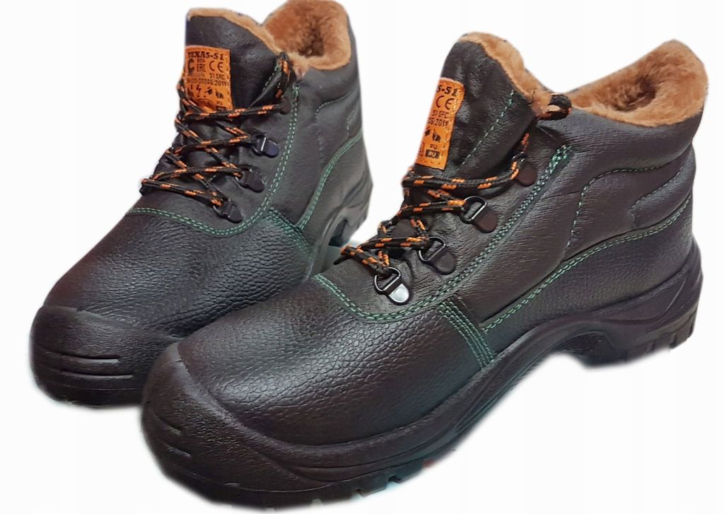 TEXAS BOA S1 fleecegefütterte Winterarbeitsstiefel aus Leder - Größe 40