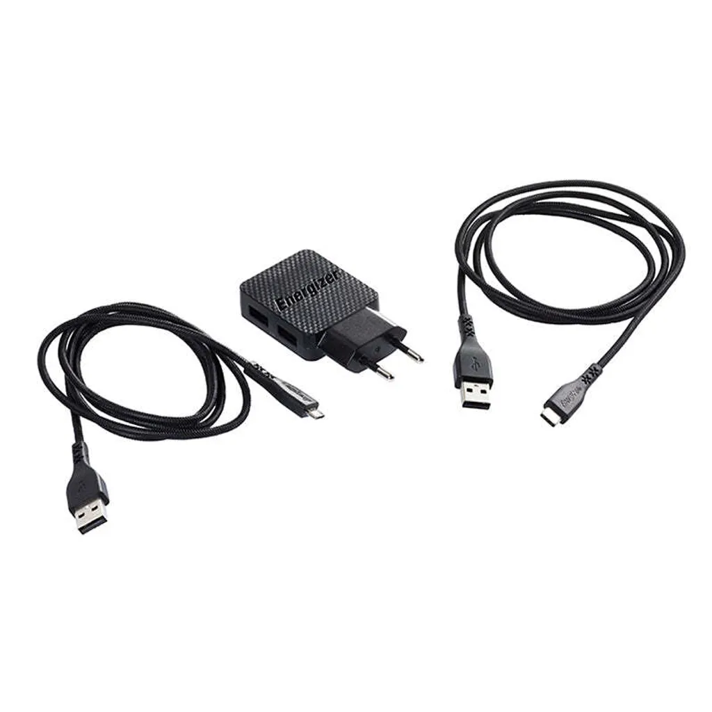 Chargeur Secteur Energizer HardCase Ultra Résistant + 2 Câbles Inclus - 5