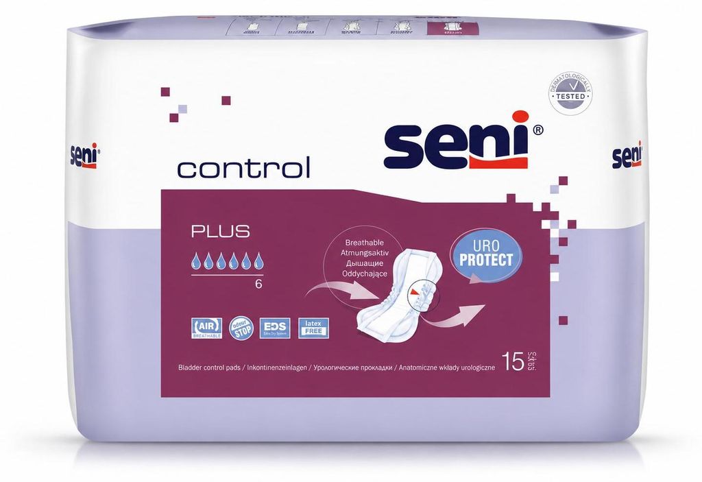 Assorbente per incontinenza Seni Control plus 15 pz Immagine del prodotto 