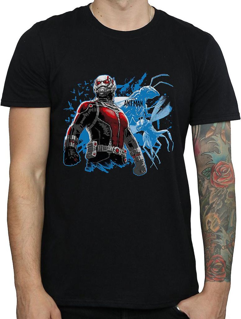 Ant-Man - "Standing" T-Shirt für Herren BI435 (S) (Schwarz)