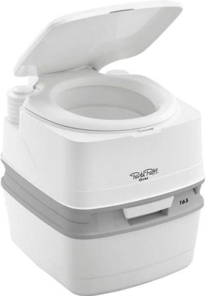 Chemietoilette THETFORD Porta Potti Qube PP 165, 21L Abwassertank, 15L Frischwassertank, Grau