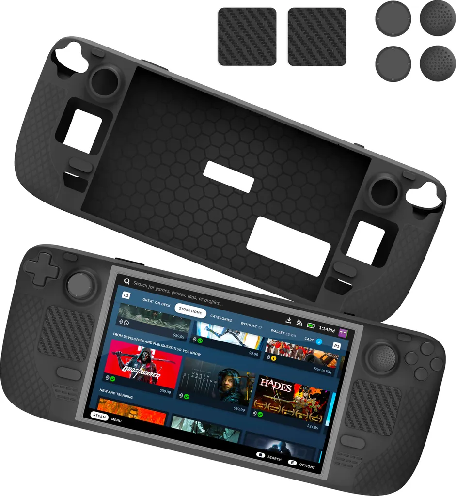 Steam Deck Pack Protection JYS-SD011 Rigide avec Grips Antidérapants