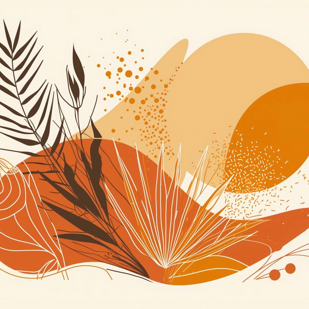 Plakat 100x100cm Mediterrane Landschaft