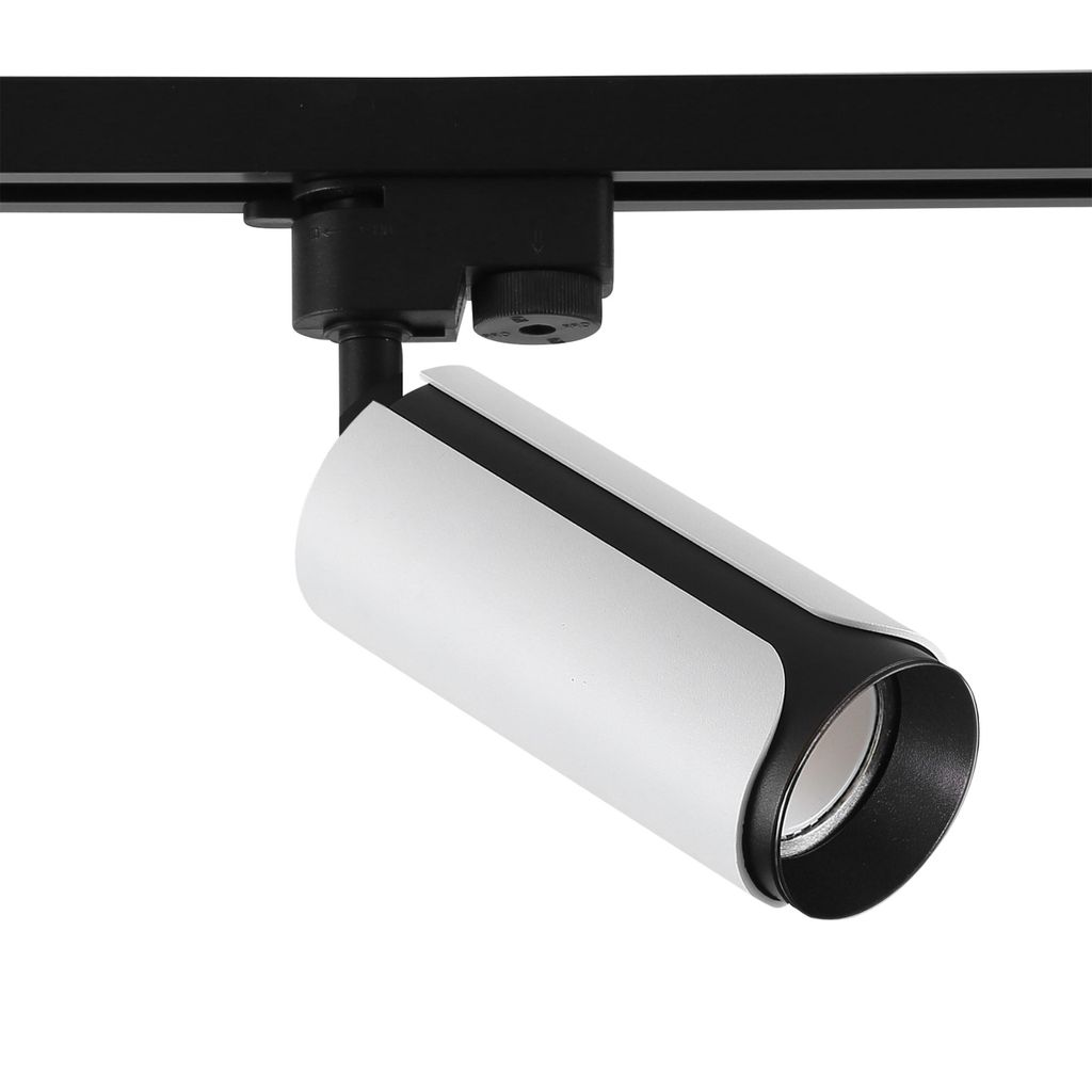 MasterLED 1-Phasen Schienenstrahler GU10 Spot Schwenkbar Stromschienenstrahler Deckenstrahler Schienensystem Weiß Schwarz