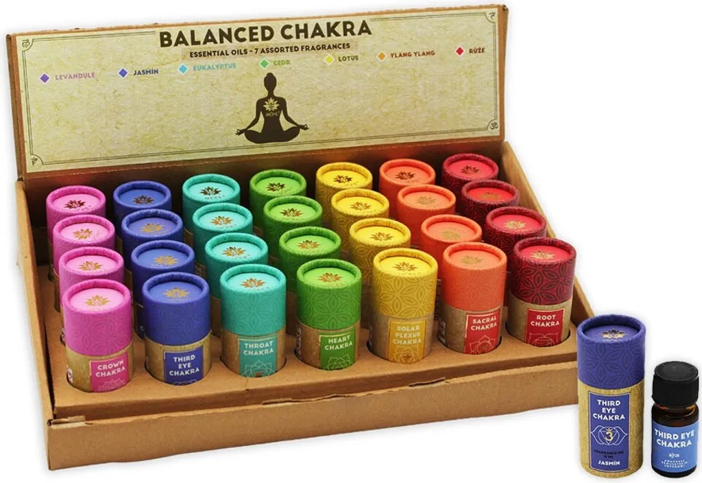 Huiles Parfumées Balanced Chakra 15 ml ARÔME avec 7 Senteurs Uniques