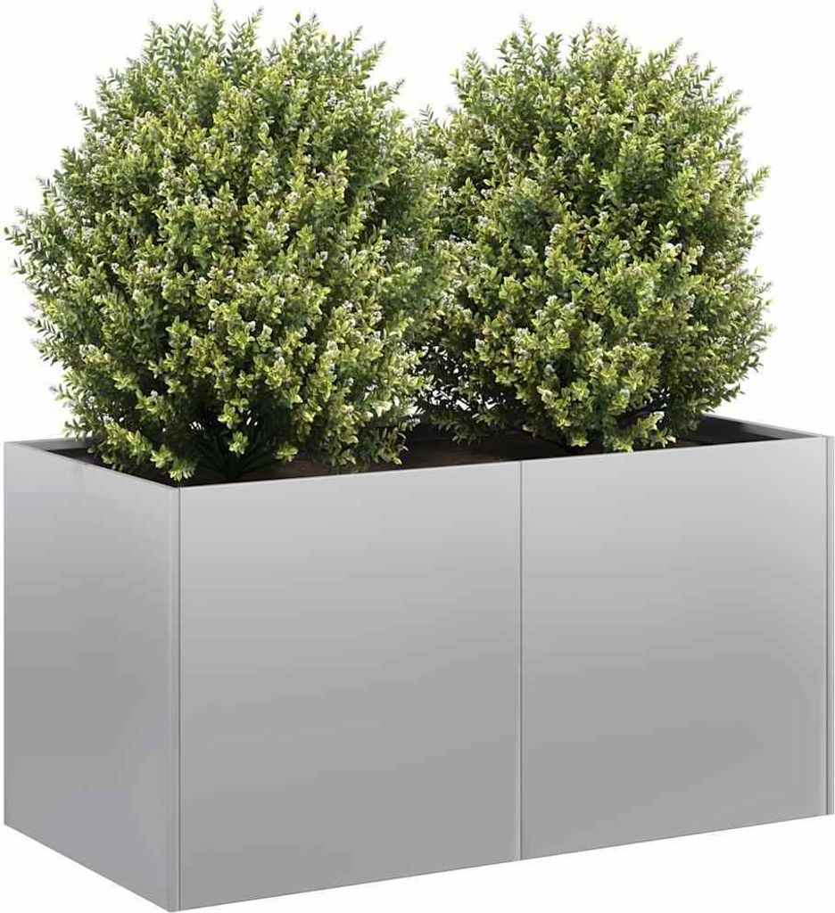 "SALE 2026"Pflanztopf/Blumenkübel Moderne - Pflanzkübel - Blumentopf 80x40x40cm Verzinkter Stahl NEU525993 - Beete