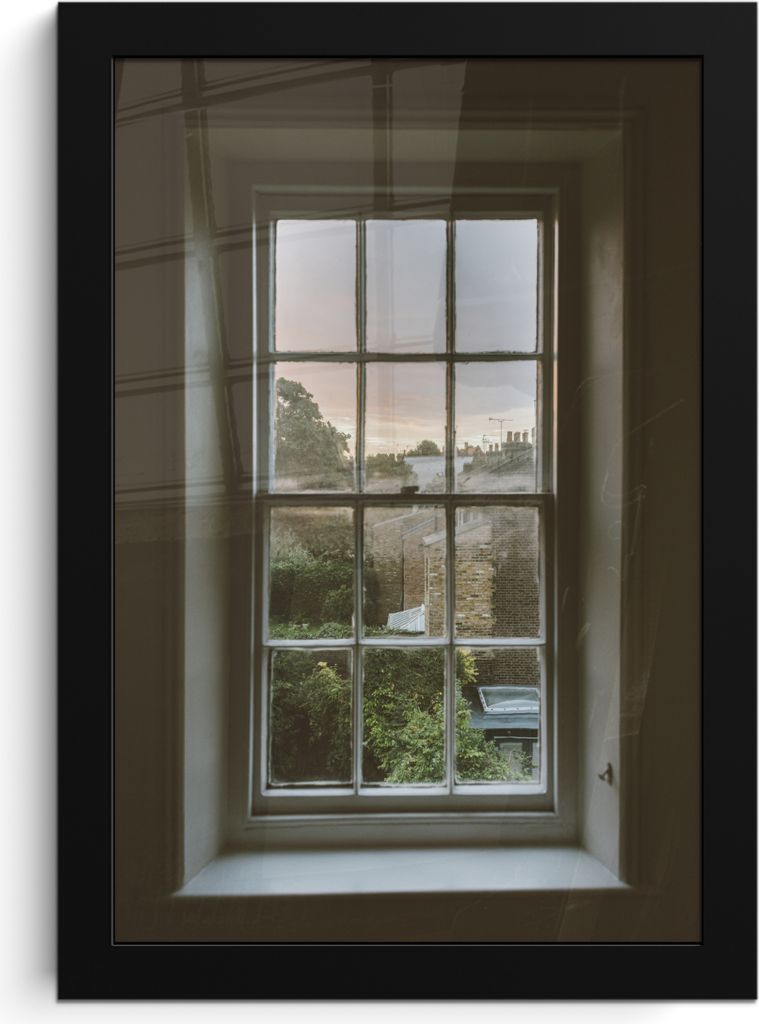 MuchoWow MuchoWow Gerahmtes Poster Blick auf ein erwachendes Dorf 20x30 cm - Poster mit zchwarzem Bilderrahmen - Drucken - Bilder Poster im Rahmen