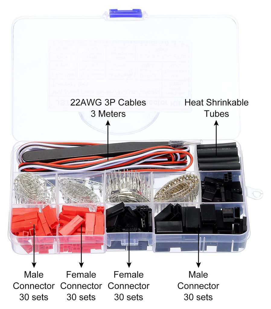 30 Set Servo Stecker M?nnlich Weiblich Stecker Crimp Pin Kabel Kit fš¹r RC Auto Flugzeug Modell Teile Elektrische Leitung