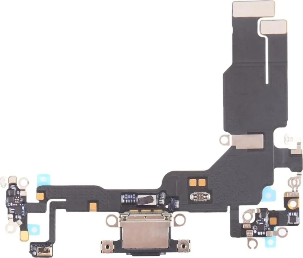 Port de charge iPhone 15 USB-C Noir - Nappe de remplacement interne