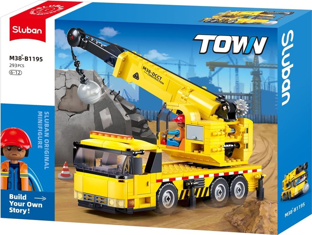 Sluban Town M38-B1195 Żuraw z kulą niszczącą Zdjęcie produktu 