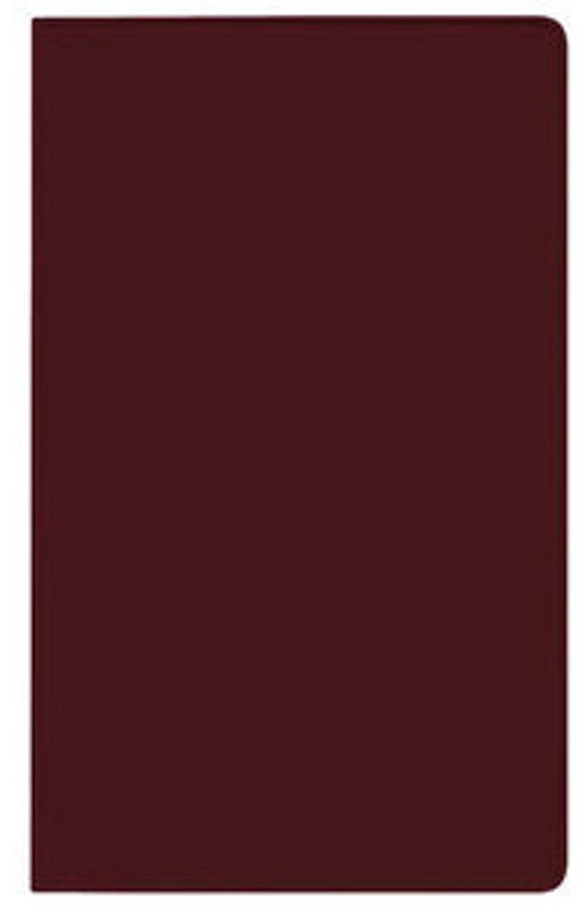 Agenda de poche Saturn Leporello en PVC bordeaux 2027 Image du produit 