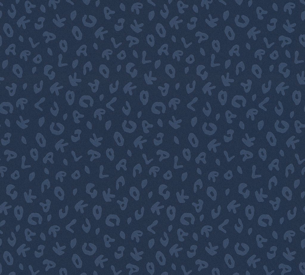 Karl Lagerfeld Wallpaper Designertapete Leopard Luxustapete Vliestapete blau metallic 10,05 m x 0,53 m