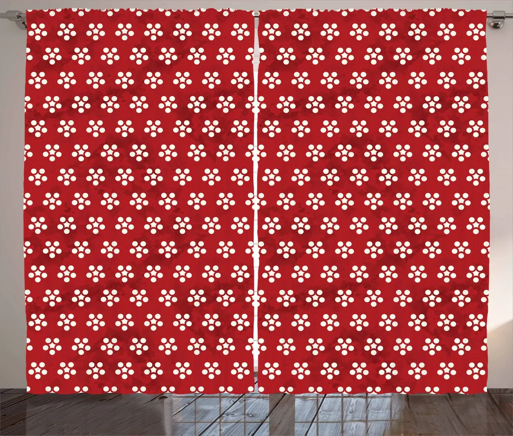 Tenda Orientale Bianca e Rubino ABAKUHAUS 280x245 cm | Design Zen