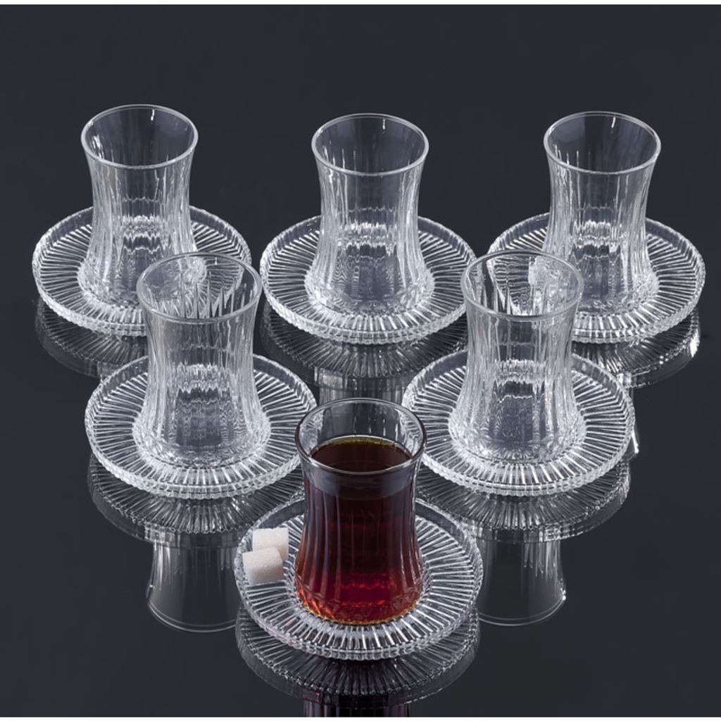 Elysia Tee set 12 tlg.   6x Teeglas + 6x Teeunterteller Produktbild 