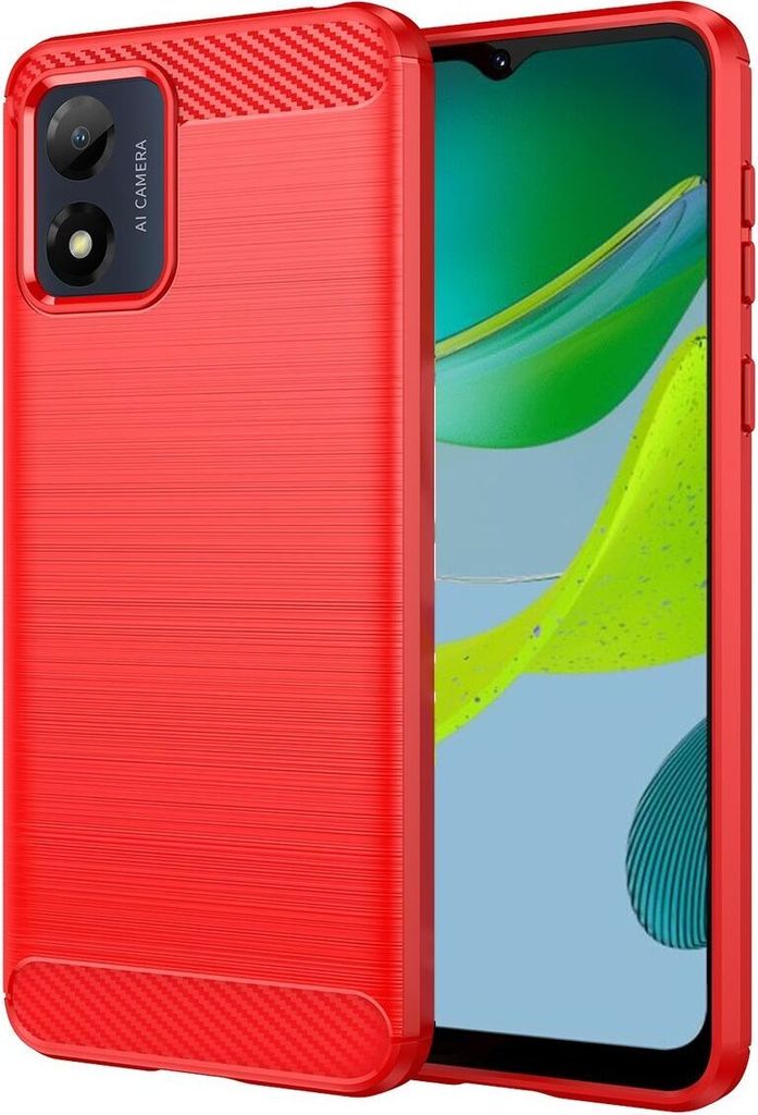 König Design Hülle kompatibel mit Kunststoff Soft Handyhülle - Handy Case Rot