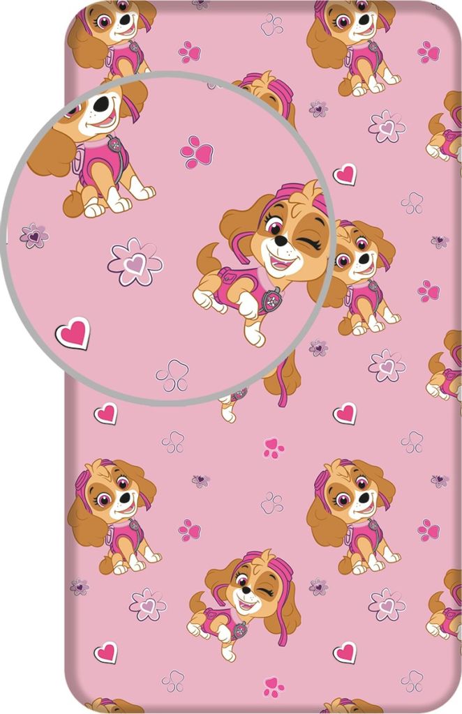 Skye Spannbettuch 90 x 200 cm roze