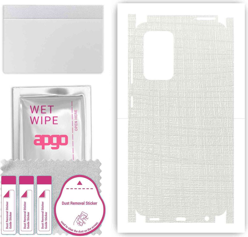 apgo Rückseite + Seiten Schutzfolie, Skin, kompatibel mit Samsung Galaxy A52s 5G, Hinten Displayschutzfolie aus Vinylfolie, kratzfest, einfache Mo...