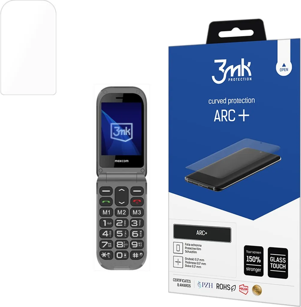 Maxcom Comfort MM827 + 3mk Arc+: Cellulare Senior 4G Sicuro e Protetto
