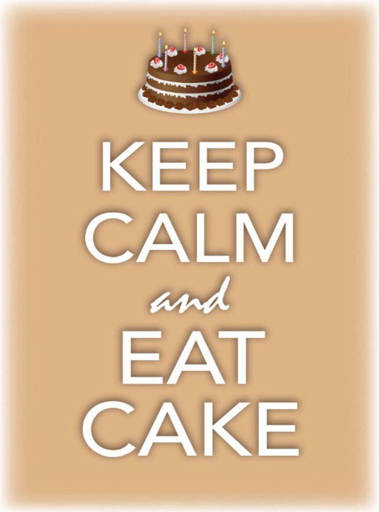 vianmo Holzschild 40x30 cm Keep Calm and eat cake